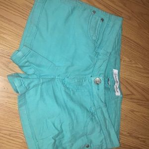 Celebrity Pink: Teal low rise short